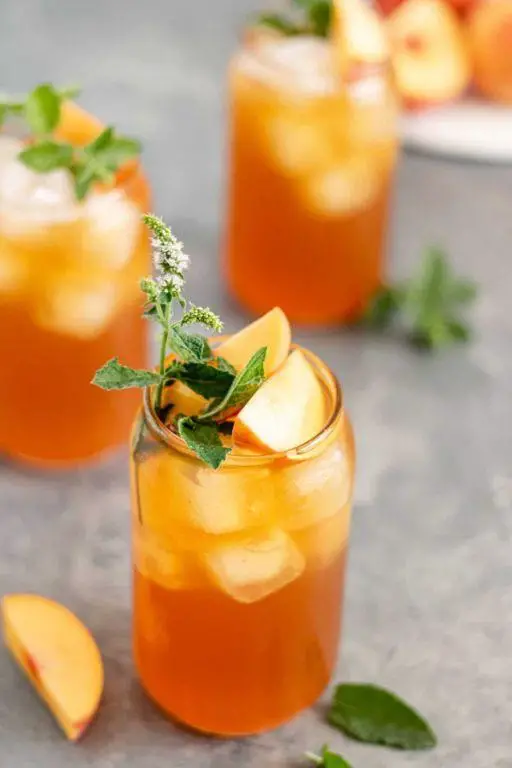 Lavender Peach Iced Tea