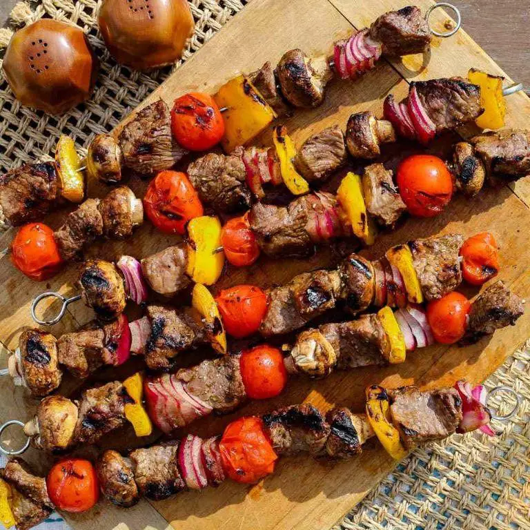 Lean Beef and Vegetable Skewers