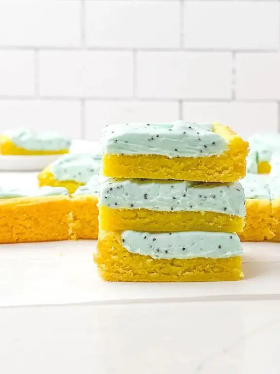 Lemon Cake Mix Bars with Cream Cheese Frosting