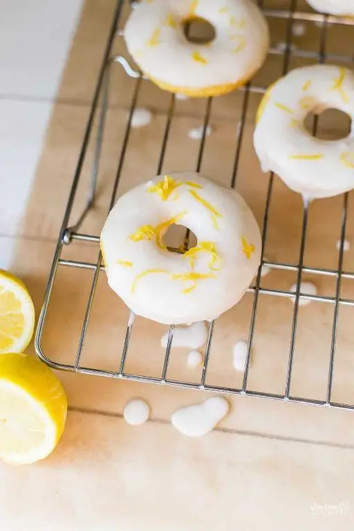 Lemon Cake Mix Donuts