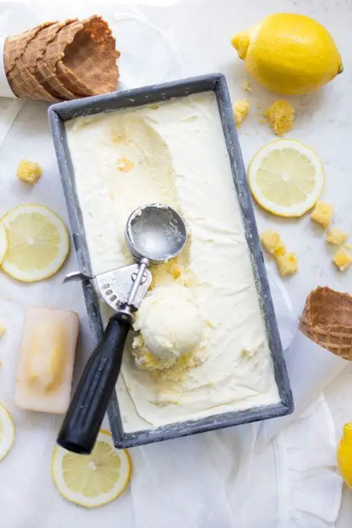 Lemon Cake Mix Ice Cream