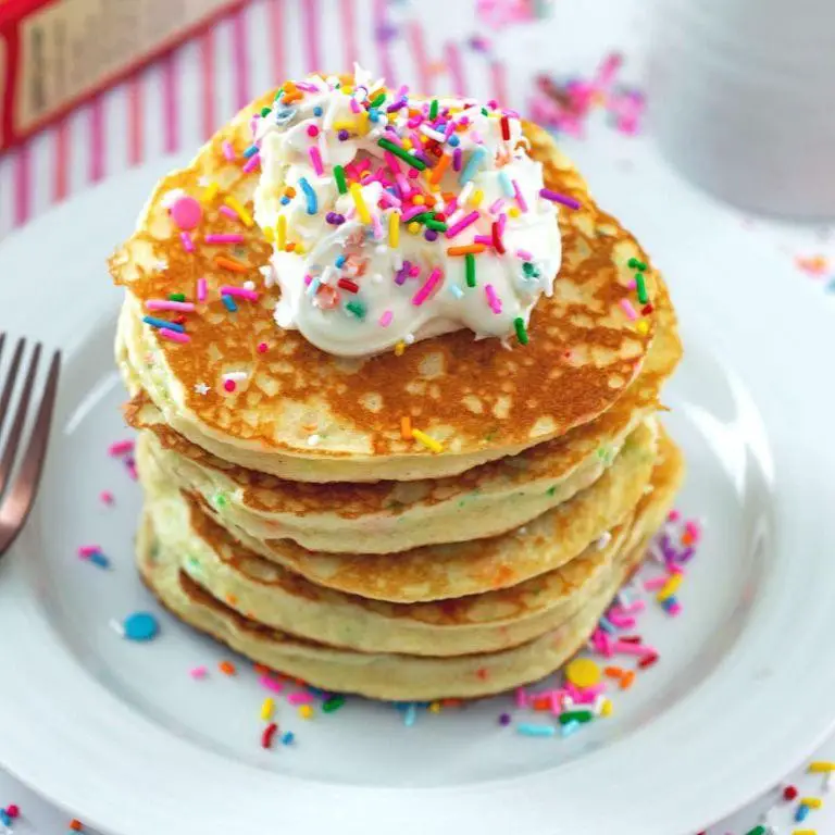 Lemon Cake Mix Pancakes