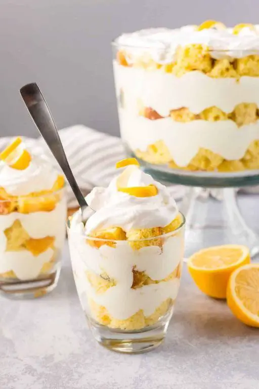 Lemon Cake Mix Trifle