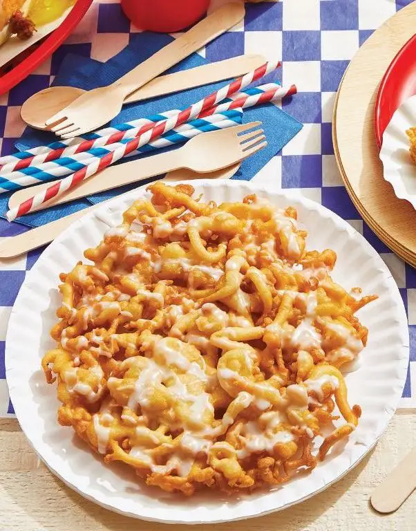 Lemon Glazed Funnel Cake