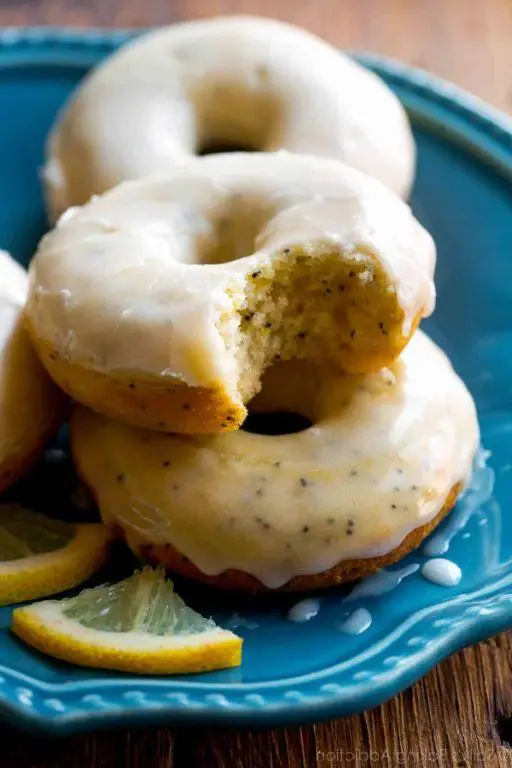Lemon Poppy Seed Baked Donuts
