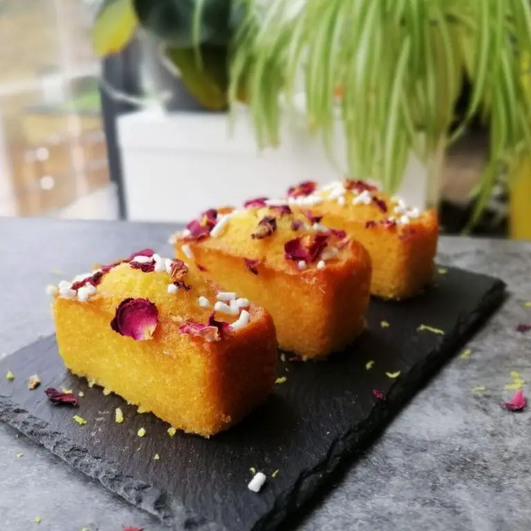 Lemon Rose Drizzle Cake