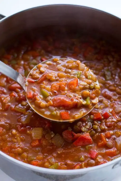 Lentil Stuffed Pepper Soup