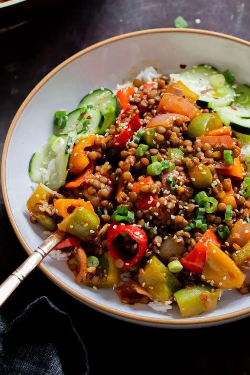 Lentil and Vegetable Stir Fry