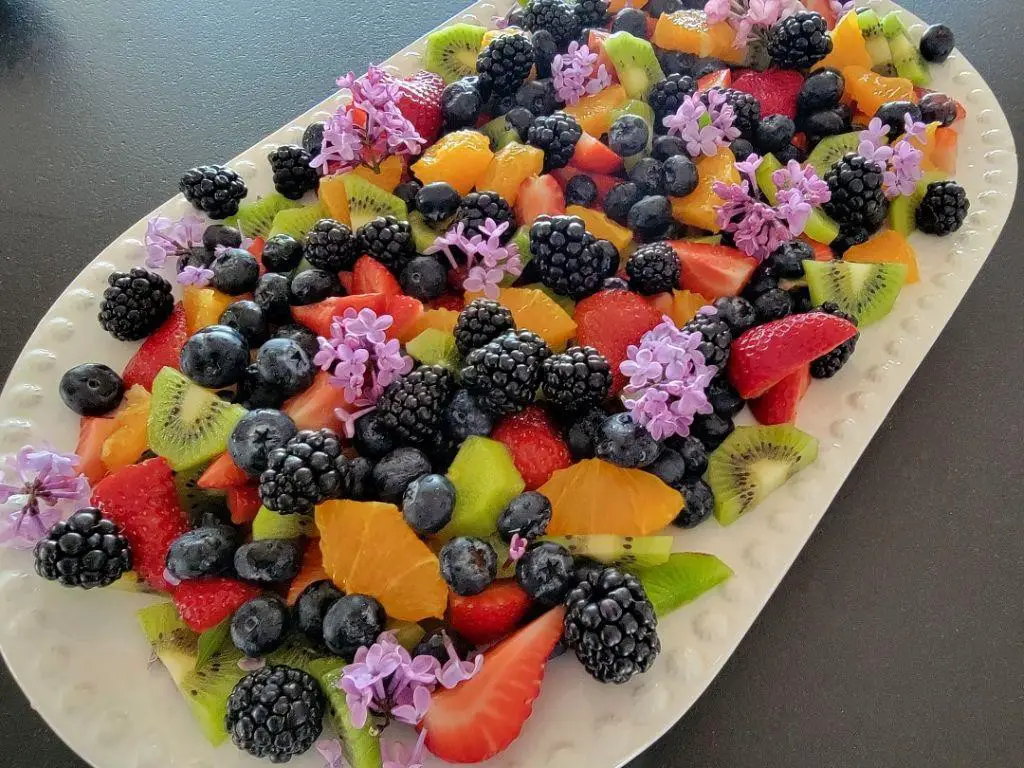 Lilac and Berry Salad
