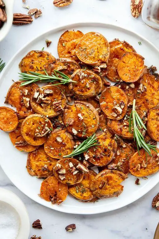 Maple Glazed Smashed Potatoes