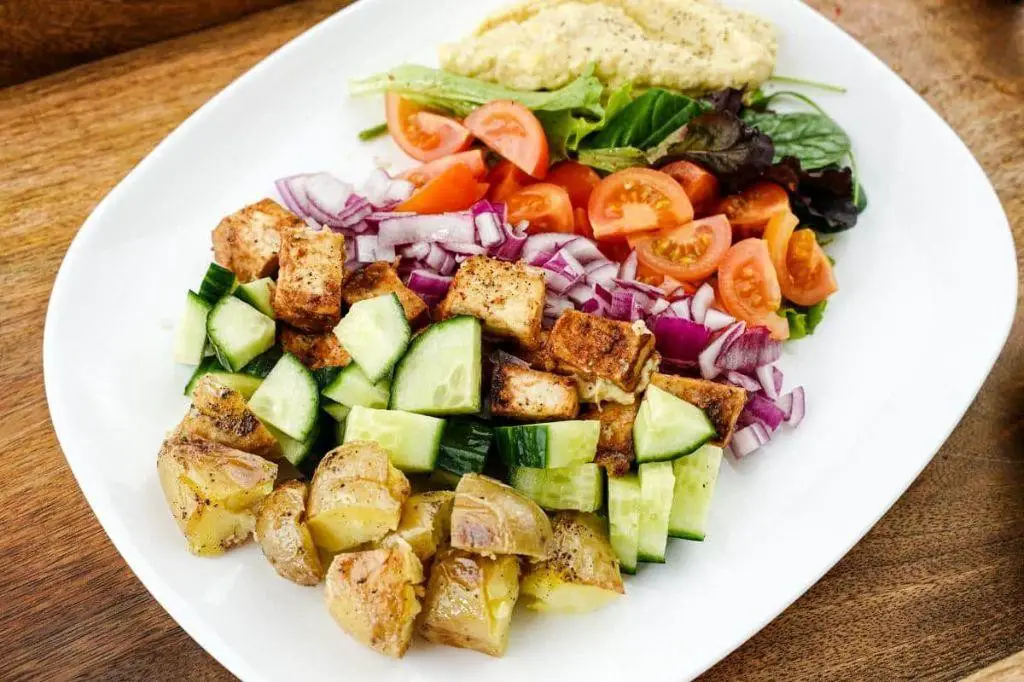 Mediterranean Tofu Salad