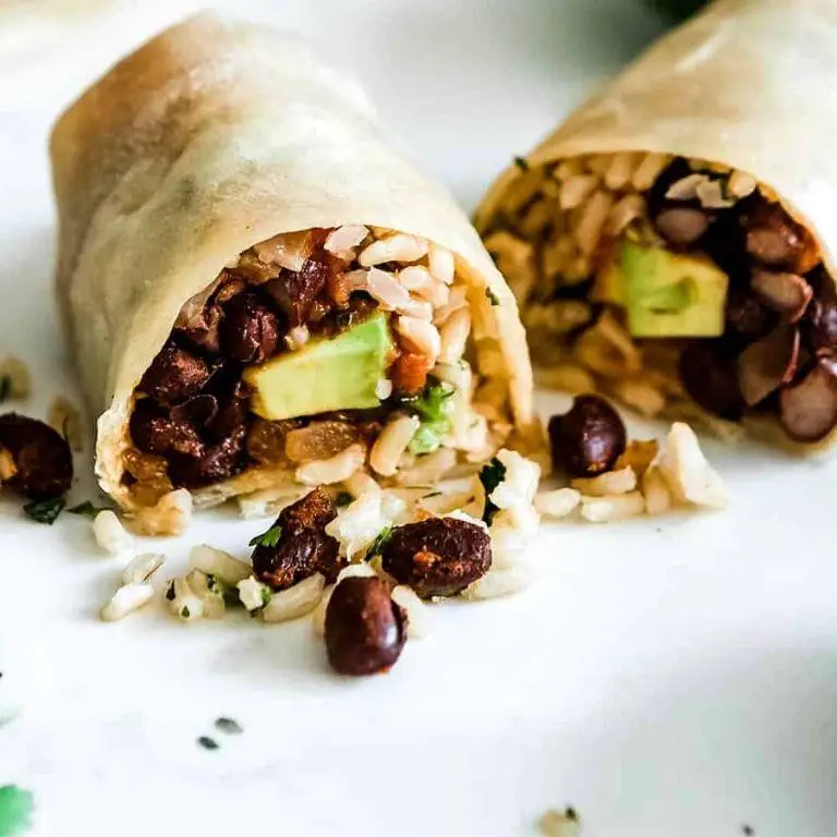 Mexican Rice and Bean Wrap