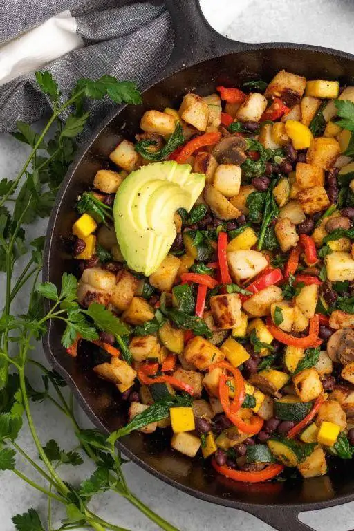Mixed Vegetables and Potato Hash