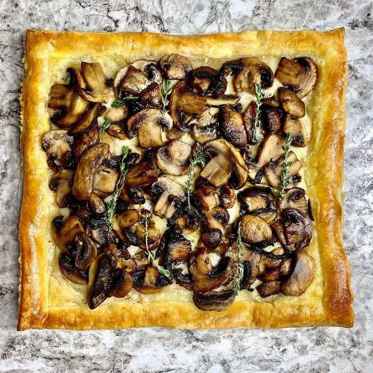 Mushroom and Gruyere Puff Pastry Tart