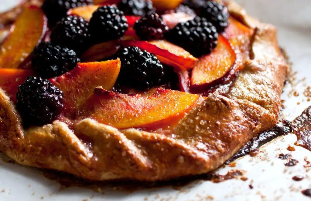 Nectarine and Blackberry Galette