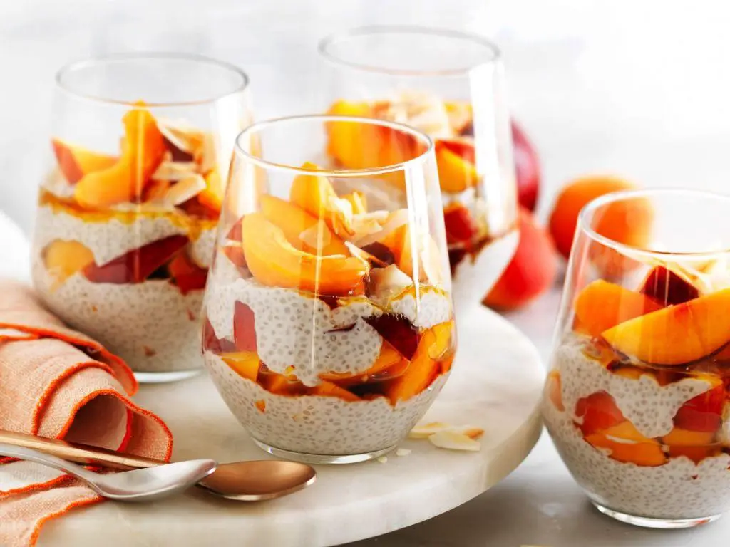Nectarine and Coconut Chia Pudding