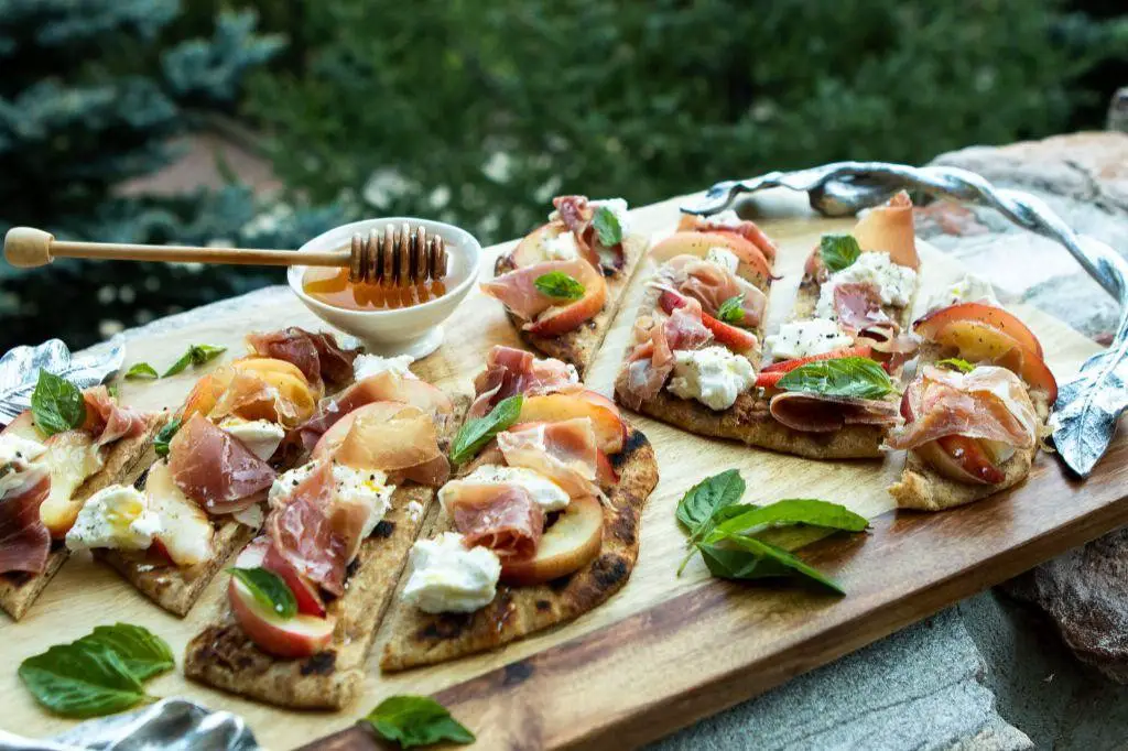 Nectarine and Prosciutto Flatbread