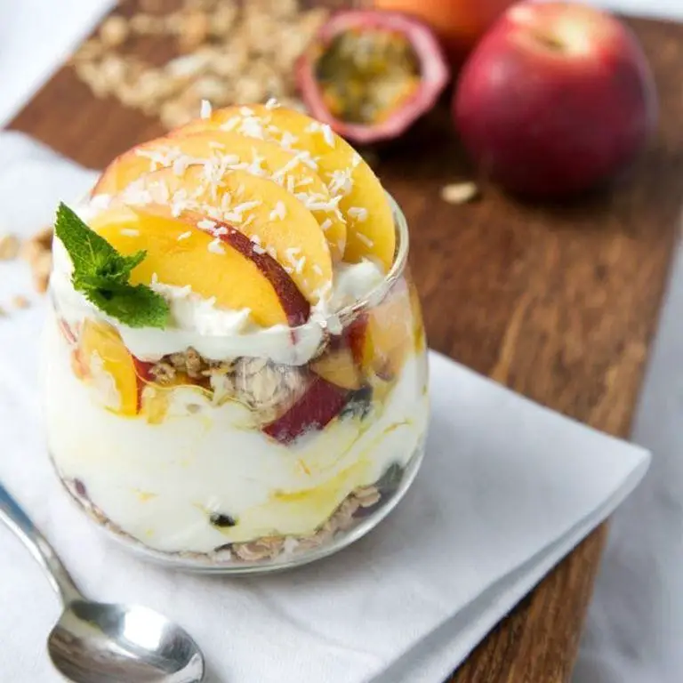 Nectarine and Yogurt Parfait