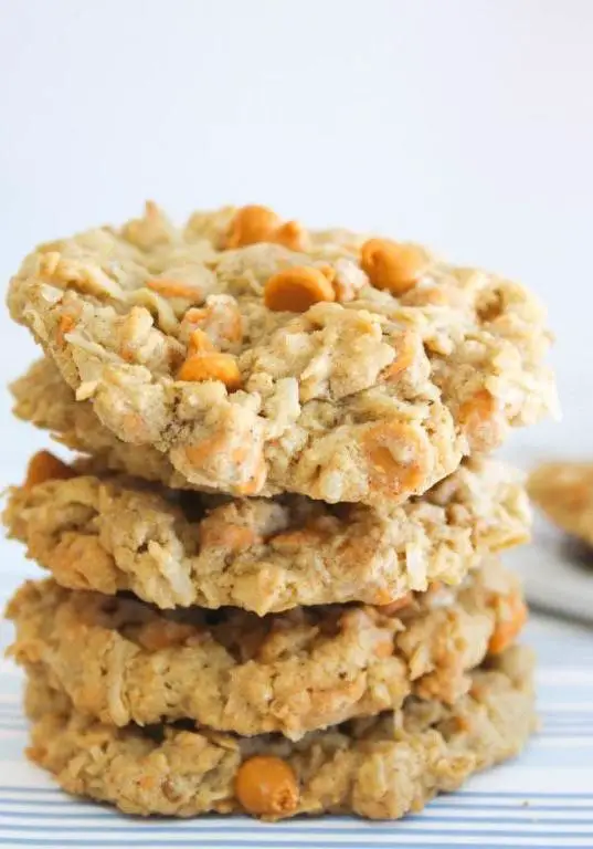 Oatmeal Butterscotch Cookies with Coconut