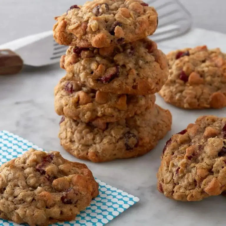 Oatmeal Butterscotch Cookies with Dried Cranberries