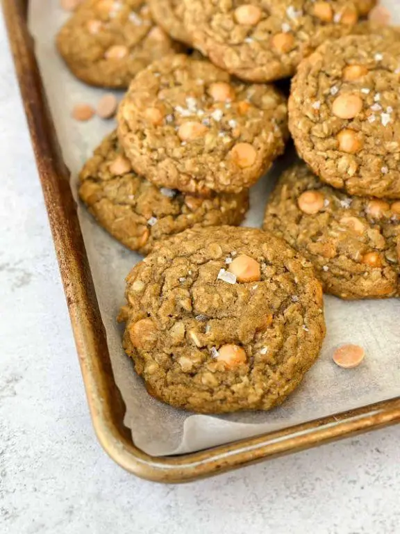 Oatmeal Butterscotch Cookies with Pumpkin Spice