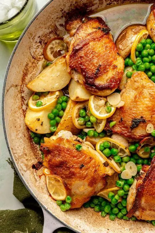 One-Pan Chicken Vesuvio with Green Beans
