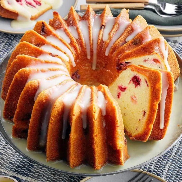 Orange Cranberry Pound Cake
