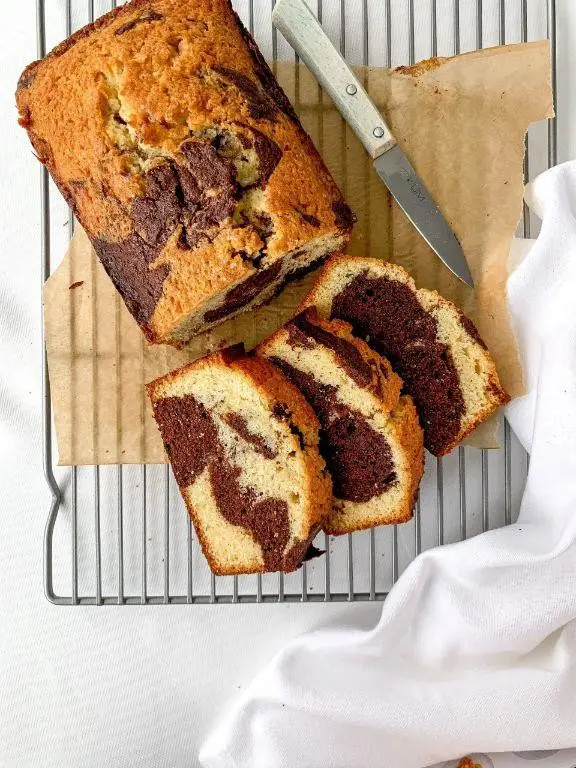 Orange Zest Marble Cake