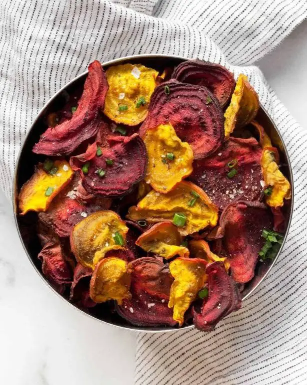 Oven Roasted Beet Chips