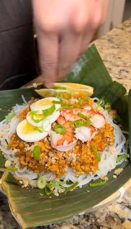 Palabok with Smoked Fish and Tinapa Flakes