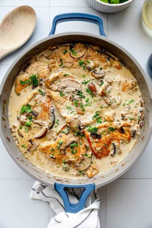 Pan-Seared Turkey Breast with Mushroom Sauce