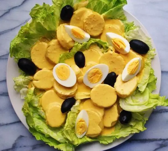 Papa a la Huancaina with Hard-Boiled Eggs