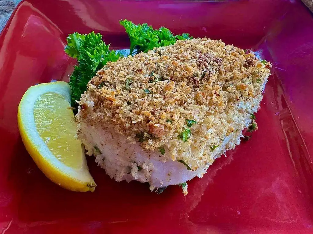 Parmesan Crusted Baked Cod