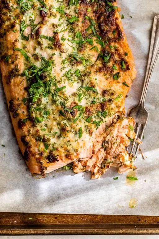 Parmesan Herb Crusted Salmon