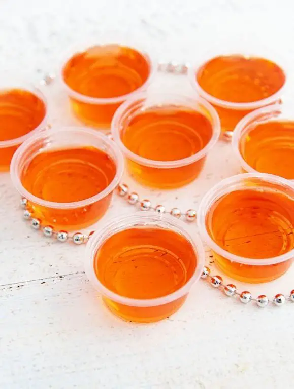 Peach Bellini Jello Shots