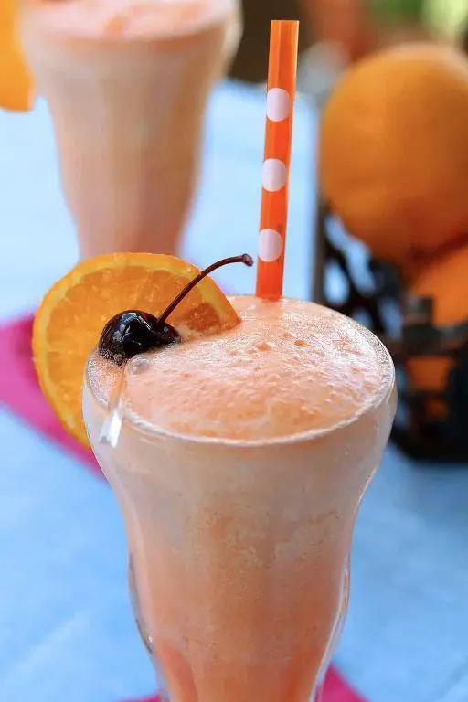 Peach Vodka Creamsicle