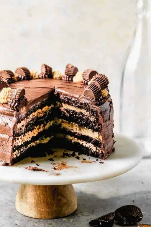 Peanut Butter Chocolate Birthday Cake
