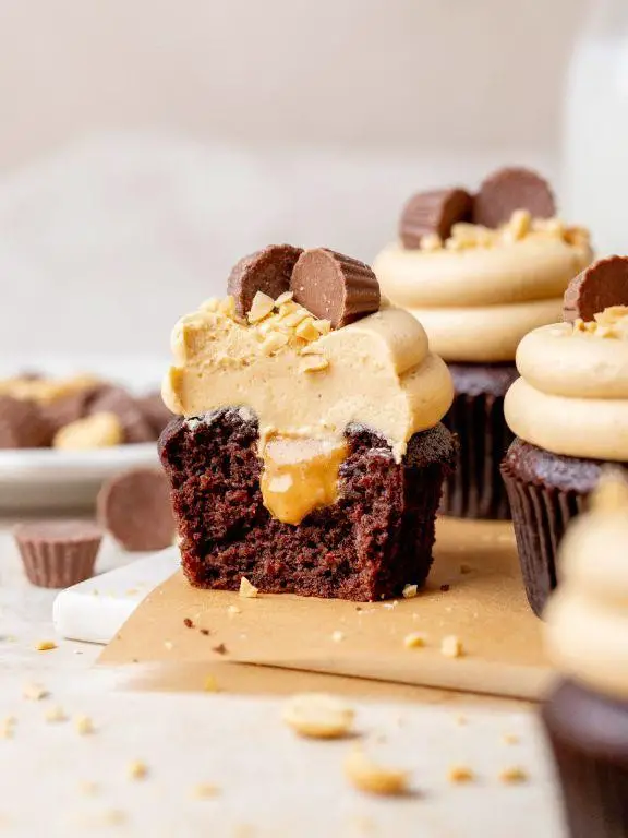 Peanut Butter Chocolate Gourmet Cupcakes