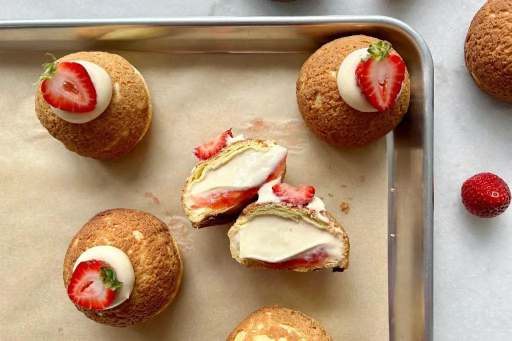 Peanut Butter and Jelly Cream Puffs