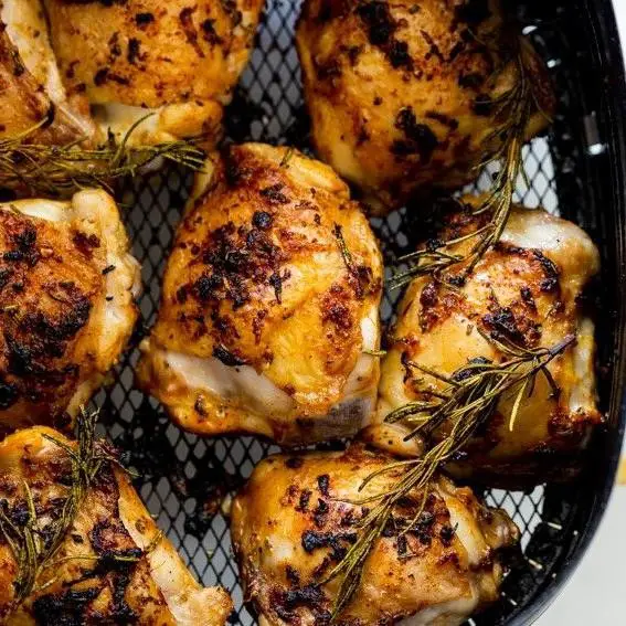 Pecan Smoked Chicken Thighs with Rosemary