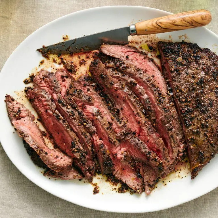 Pepper Crusted Flank Steak