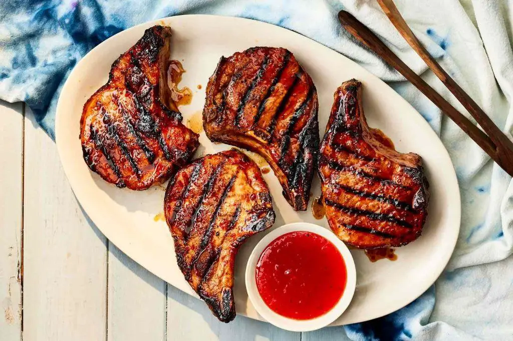 Pepper Jelly Glazed Pork Chops