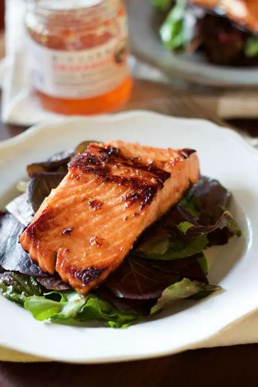Pepper Jelly Glazed Salmon