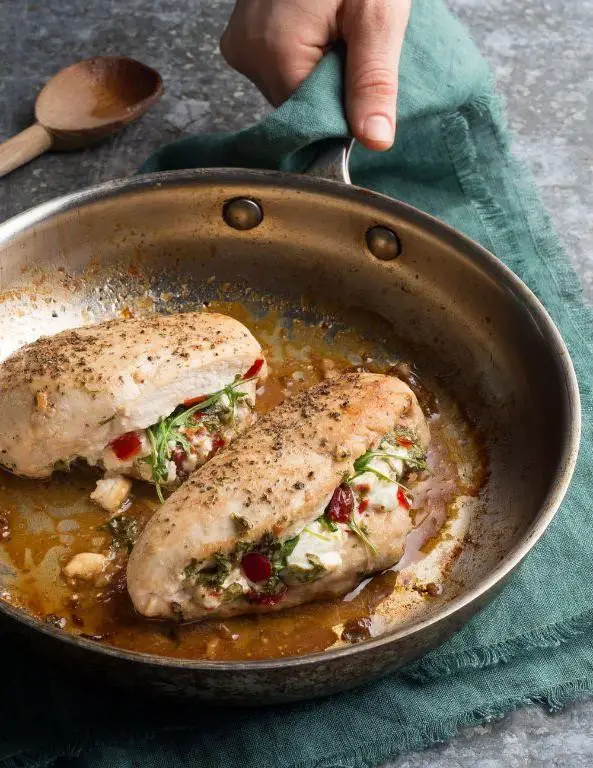 Pepper Jelly and Brie Stuffed Chicken