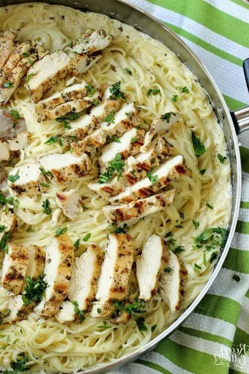 Pesto Chicken Alfredo with Ragu