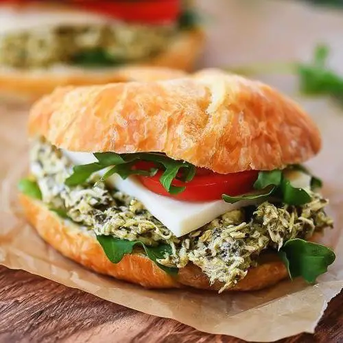 Pesto Chicken Croissant Sandwich