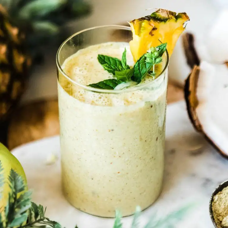 Pineapple Coconut Weight Gain Shake
