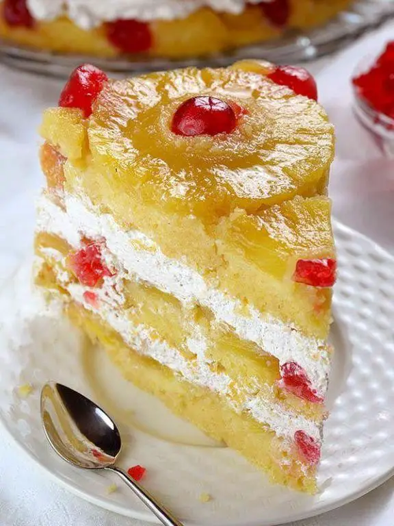 Pineapple Upside-Down Birthday Cake