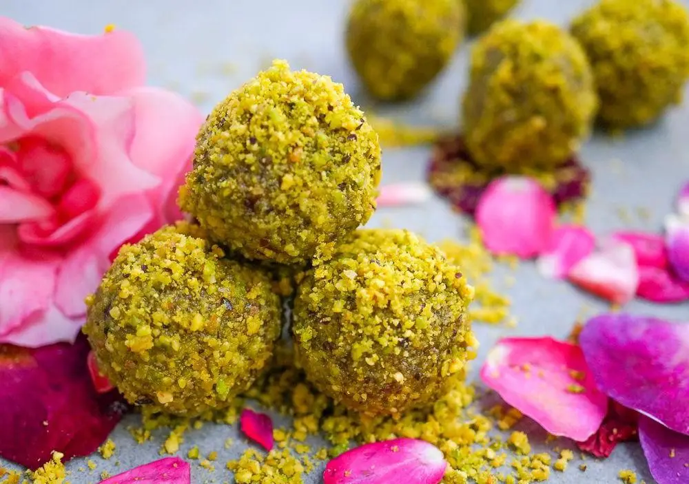 Pistachio Rose Energy Balls