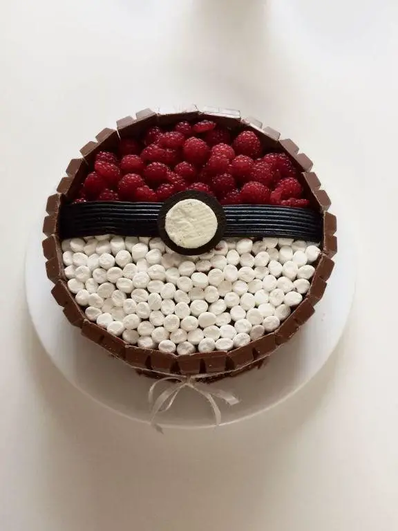 Pixelmon Chocolate Cake with Berries
